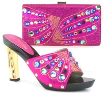 NEUE Italienischen schuh mit passender tasche für party top qualität passenden schuhe und taschen italien neues design schuh und tasche set! Q1-43
