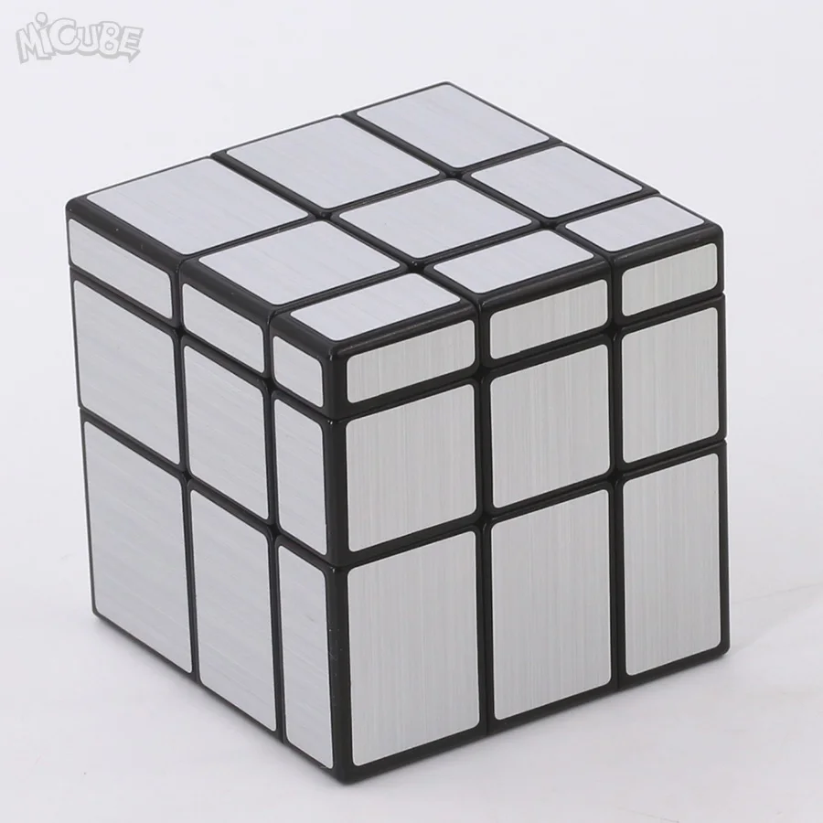 Micube зеркальный куб Qiyi кубики блоки с серебряным литым покрытием блестящий зеленый желтый Магический кубик головоломка IQ развивающие игрушки