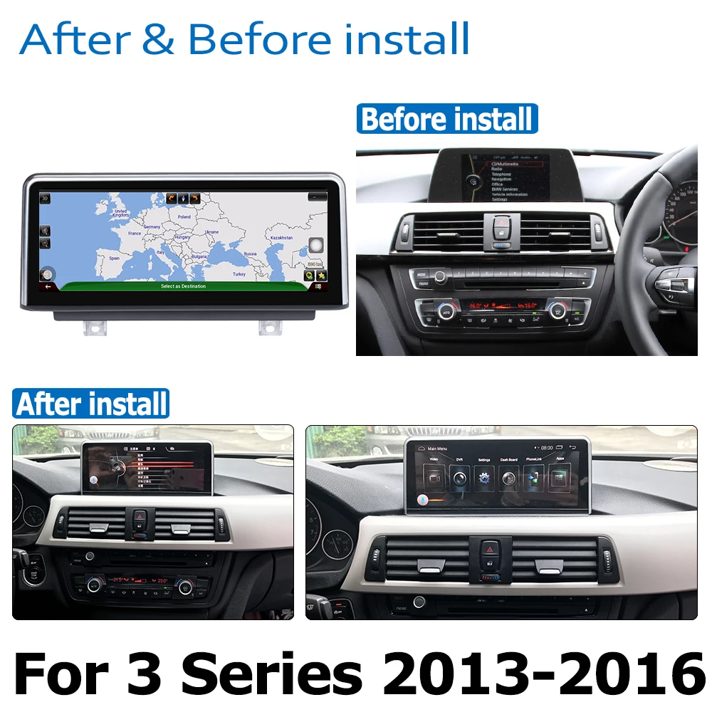 Sale Android 8.0 up Car DVD Navi Player For BMW 3 F30 F31 F34 F35 2013~2016 NTB Audio Stereo HD Touch Screen all in one 2