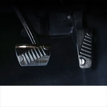 

lsrtw2017 titanium black stainless steel car accelerator pedal brake pedal for jeep wrangler JL 2018 2019 2020