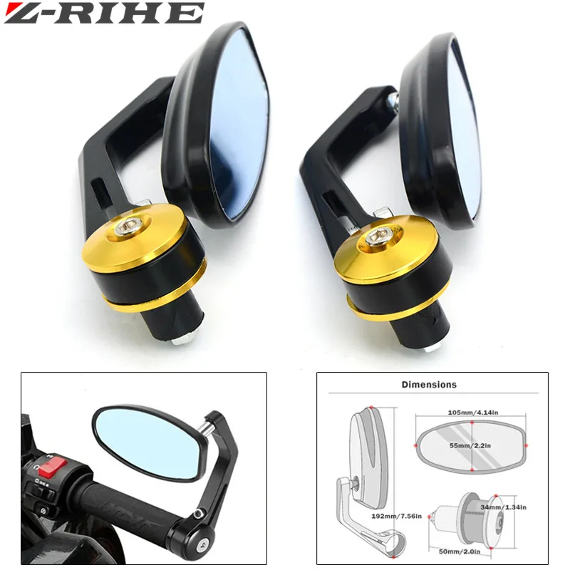 

Universal motorcycle Scooter Rearview Mirrors for honda PCX125 GROM CBR250R CBR300R/CB300F/FA CBR500R/CB500F/X yamaha R3 R6 R25