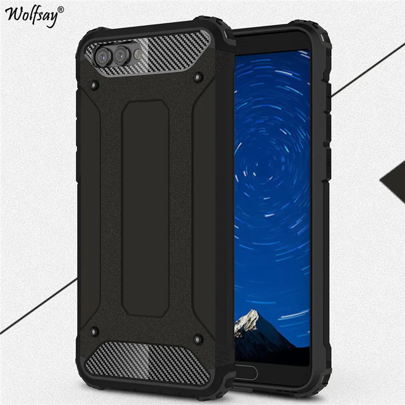 

Wolfsay For Cover Huawei Honor V10 Case Hybrid Durable Armor TPU &PC Case For Huawei Honor V10 Case Business Phone Fundas 5.99