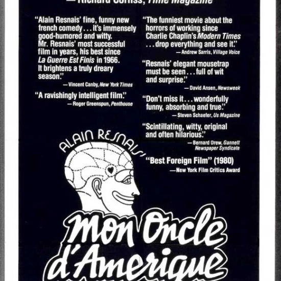 Mon Oncle d'Amerique Movie Poster (11 x 17)