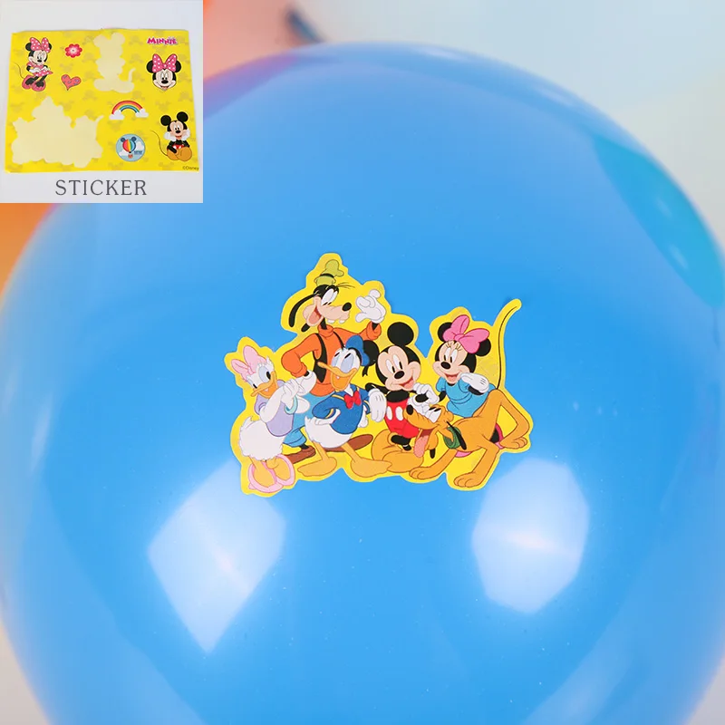 15 шт. воздушные шары в форме мыши Микки Минни, водное поло, красочный латексный шар, товары для дня рождения, летние забавные воздушные шары