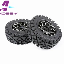 HPI Racing/KM HPI 5B 5 T 5SC LOSI TDBX FS гоночный mcd 1/5 Масштаб rc 5B передний terrian комплект шин с металлическими ступицами колеса