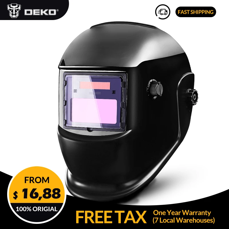 

DEKO Skull Solar Auto Darkening Adjustable MIG MMA TIG Electric Welding Mask/Helmet/Welding Lens for Welding Machine