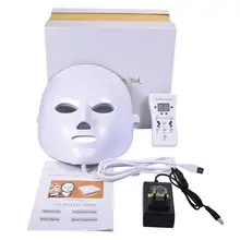 Led Mask Photon Electric LED Facial Mask 7 Colors Led With Neck Skin Rejuvenation Anti Wrinkle Acne Photon Therapy Salon Tool
