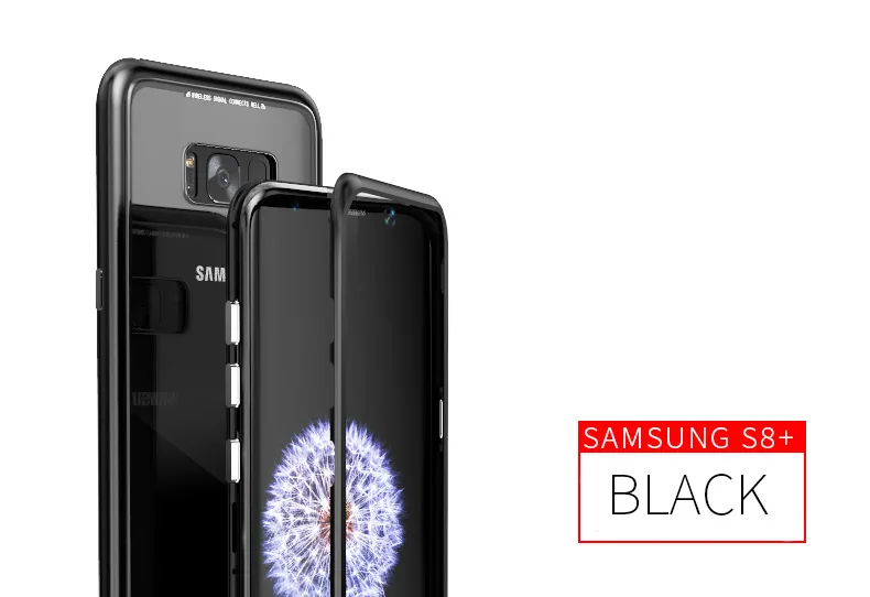 Магнитный чехол для samsung Galaxy S8 S9 Plus Note 8 S7 край закаленное Стекло крышка магнит чехол для samsung S8 S9 плюс