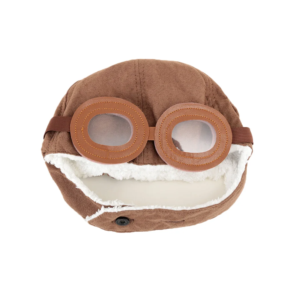 

Fashion Wool Cap Baby Kid Toddler Winter Warm Pilot Hat Cute Beanie Bomber Flight Helmet Children Earflap Hats Christmas Gift