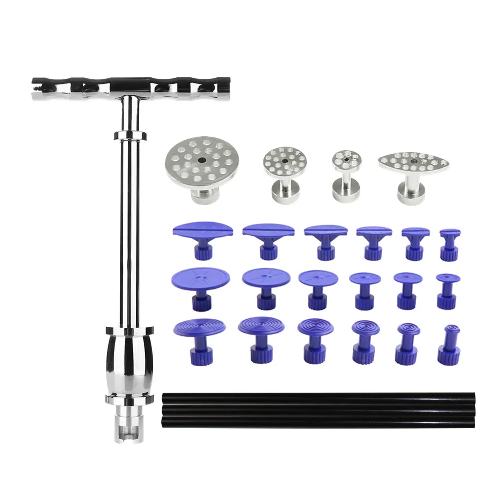 

FURUIX PDR Tools Car Dent Repair Tool Set PDR Slide Hammer Kit Paintless Dent Removal Hand Tool Sent Household Repair DIY Kit