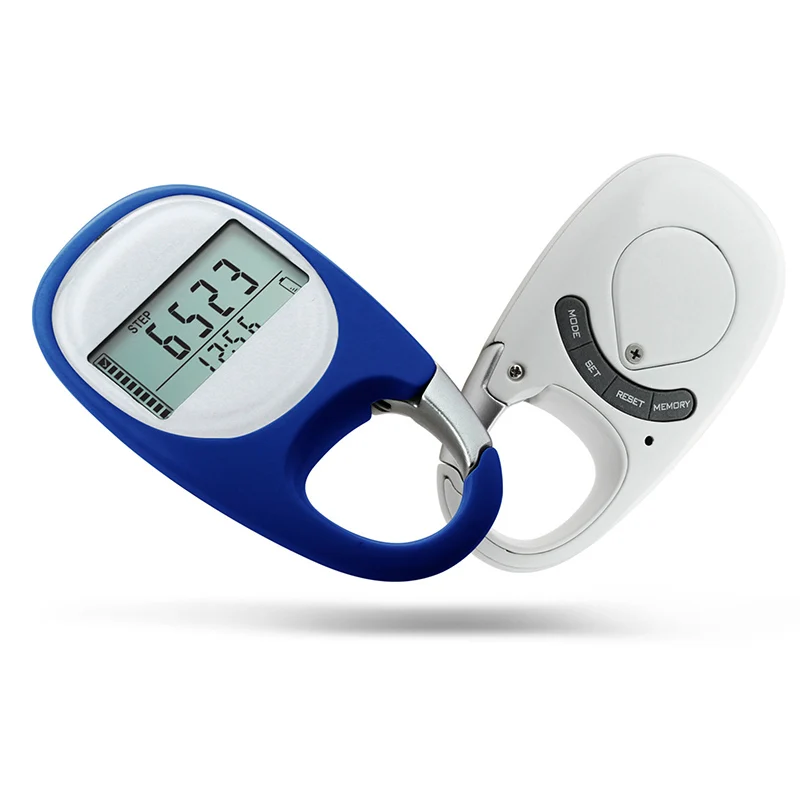 

Newly Step Counting Pedometer Distance Calorie 3D Silent Induction Portable for Fitness FMS19