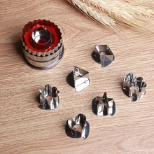 7 шт. цветок Звезда Форма Овощной фруктовый торт резак инструмент для резки выпечки инструменты для приготовления печенья режущие формы инструменты