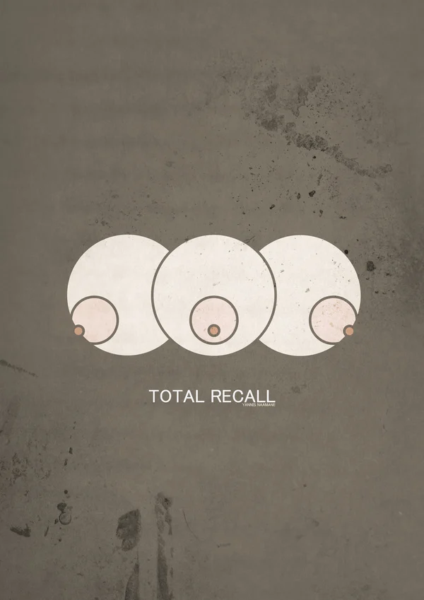 

Total Recall Classic Vintage Retro Poster Decorative DIY Wall Canvas Painting Stickers Home Posters Bar Art Decor