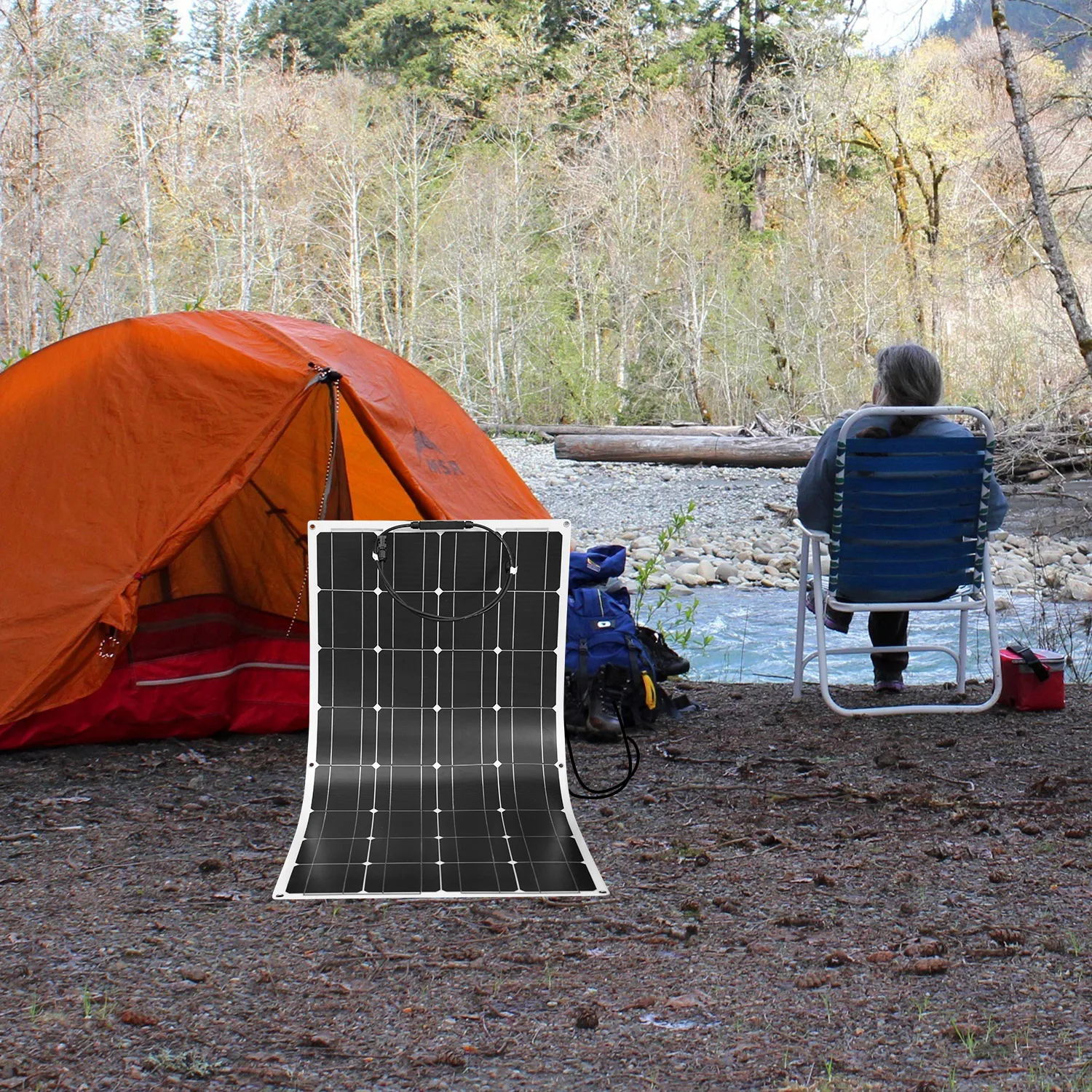 Solar para Carro e barco e home e rv Dokio 12 v 100 w 1 e 2 e 3 e 4 e 6 e 8 e 10 Pcs Monocristalino Painel Solar Flexível 300 w Painel 32 Células 200 w 1000 w