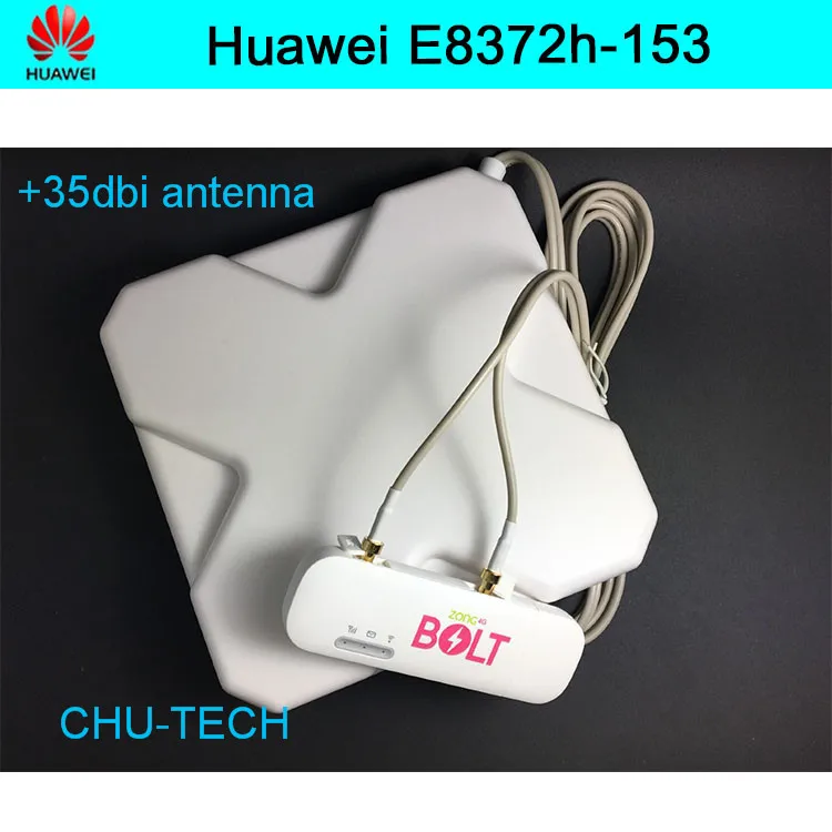 

Unlocked huawei E8372 E8372h-153 4g usb modem WIFI 150Mbps with 35dbi 4G Antenna