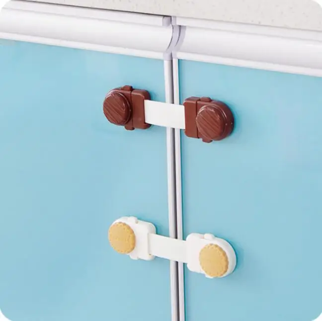 عالية الجودة منتظم أسلوب درج سلامة الطفل قفل قفل الثلاجة 3 أجزاء/وحدة الطفل خزانة باب الأمن قفل