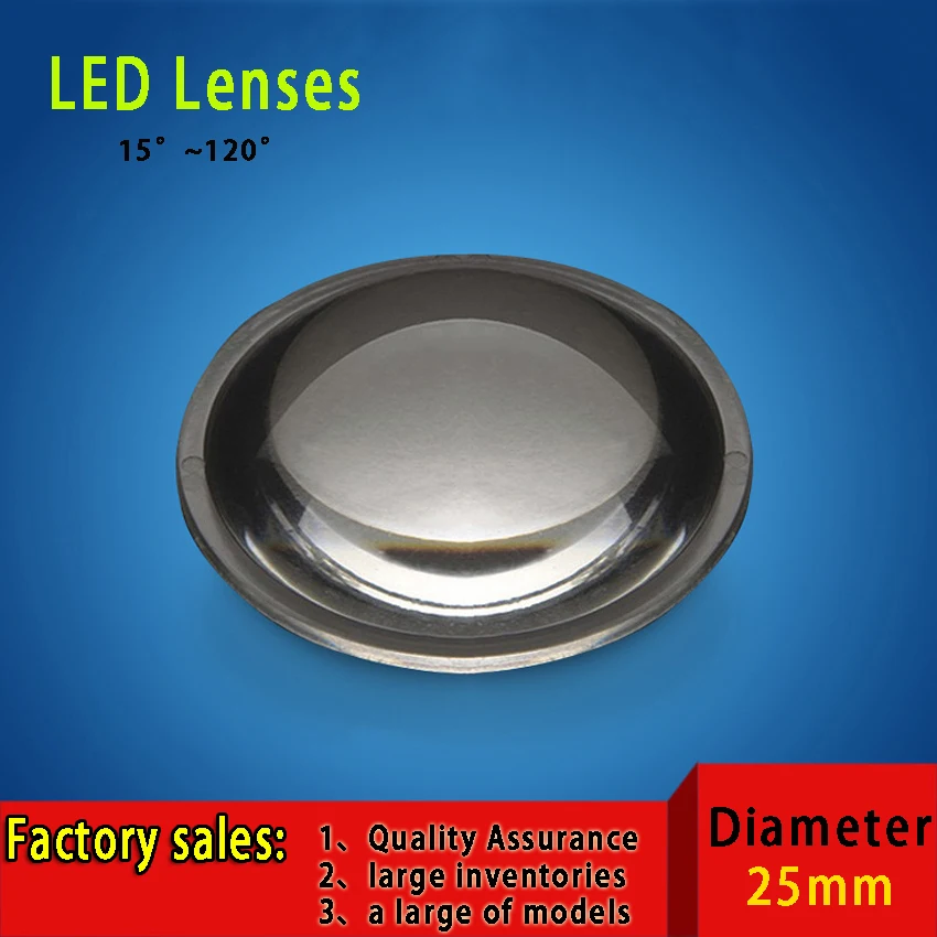 

25mm semi-circle Plano-convex LED Lenses Optic Lens Grade PMMA For Lens Reflector Free shipping