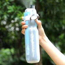 Neueste doppelstock Sportgetränk Spray Wasser Flasche Kälteisolierung Freien Fahrrad Radfahren Wandern Sport