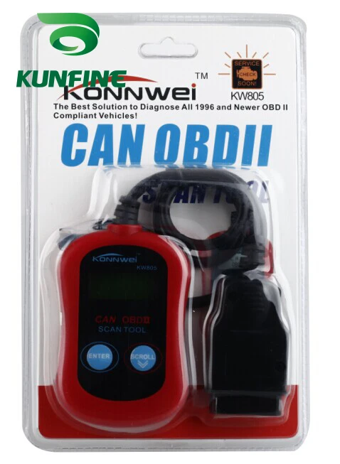 #*Cheap KW805 CAN OBDII EOBD II OBD2 Car Diagnostic Scanner Tool Auto Fault Code Reader LCD Display Vehicle Trouble Code