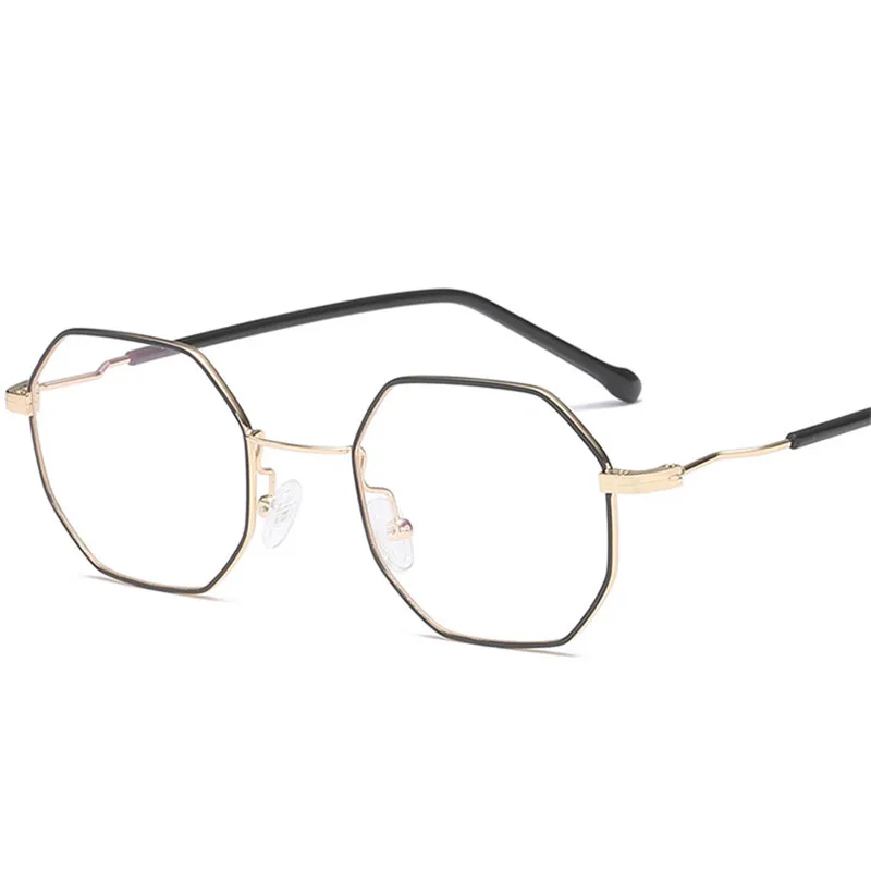 Cubojue polygon мужские очки в оправе женские маленькие очки оправа Мужская степень Nerd по рецепту очки шестигранные очки винтажные
