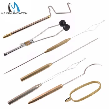 

Maximumcatch Fly Tying Tool Stainless Steel Tying Bobbins Brass Whip Finisher/Needle/Threader