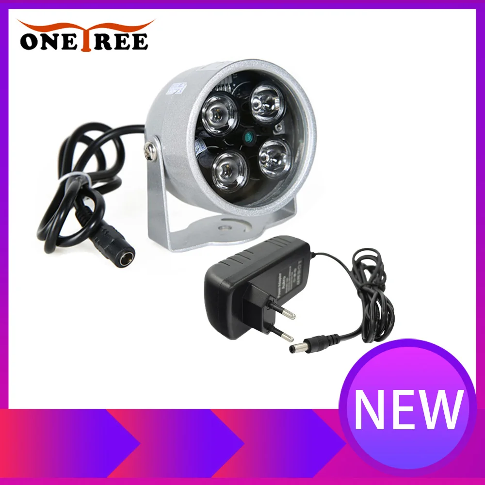 

Onetree CCTV LEDS 4 array IR led illuminator Light CCTV IR Infrared waterproof Night Vision For Security Camera with 12V2A power