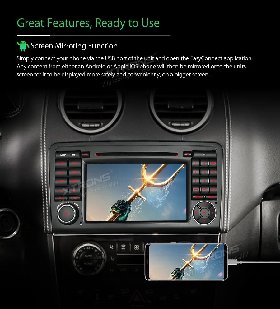 Excellent Android 8.1 Radio GPS RCA Car DVD Player for Mercedes Benz ML Class W164 ML300 ML350 ML450 ML500 2005-2011 GL Class X164 9