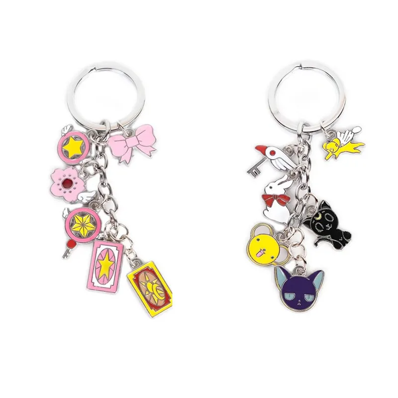 

Anime Keychian Japan Anime Card Captor Sakura CARDCAPTOR SAKURA Kero FUll Character Keychain Keyrings Portachiavi