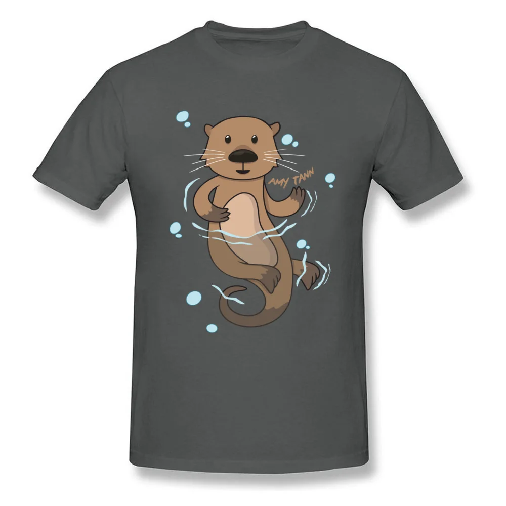 Otter Apparel T-shirts Custom Short Sleeve 2018 Popular Round Neck 100% Cotton Tops Shirts Casual Tee-Shirt for Men Lovers Day Otter Apparel carbon
