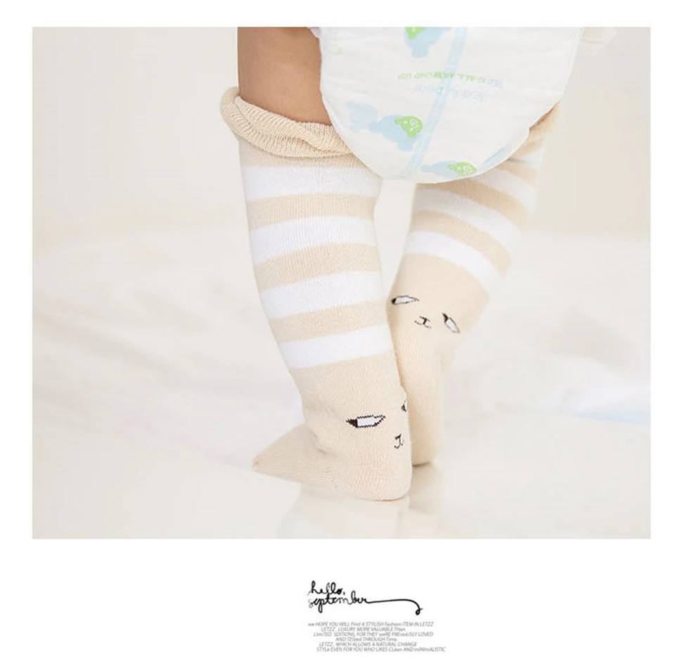 С любимыми персонажами из мультфильмов носки для новорожденных, носки по колено для детей, в виде милого мальчика хлопок мягкие милые зимние ботинки для маленьких девочек носки Meia Infantil Унисекс Skarpetki Miaoyoutong