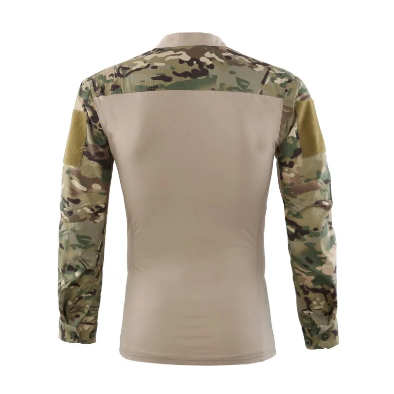 Для мужчин футболка тактическая рубашка CS Охота Стрельба камуфляж на открытом воздухе Охота обучение пейнтболу армейская униформа для рыбалки, с длинным рукавом, детская одежда