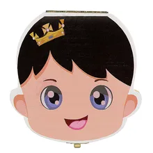 Детская коробка-органайзер для зубов, коробки для хранения, органайзер для молочных зубов, деревянная коробка для хранения, альбом для зубов, сувенир, коробка для хранения