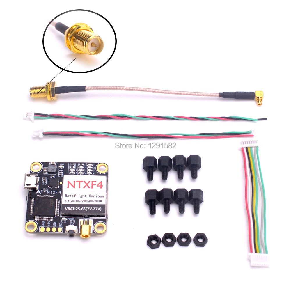 

NTXF4-FC NTX F4 flight controller board built in OSD intergrated 600mw 5.8G adjustable transmitter VTX for RC Drone