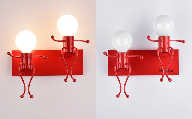 Creative Modern Interior Iron LED Wall Lamps Children Room Wall Sconces Bedroom Bedside Wall Light For Baby Kids Room Luminaire (17)
