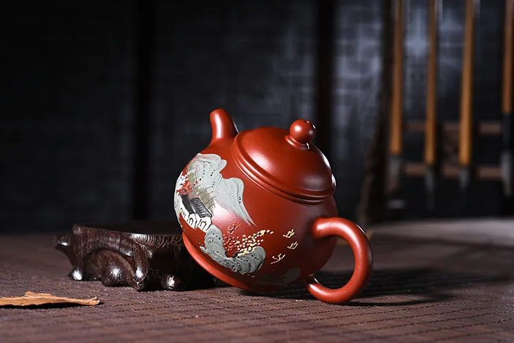 200 мл Yixing Zisha чайник подлинный известный ручной работы Dahongpao грязевой горшок кунг-фу чайный чайник тет