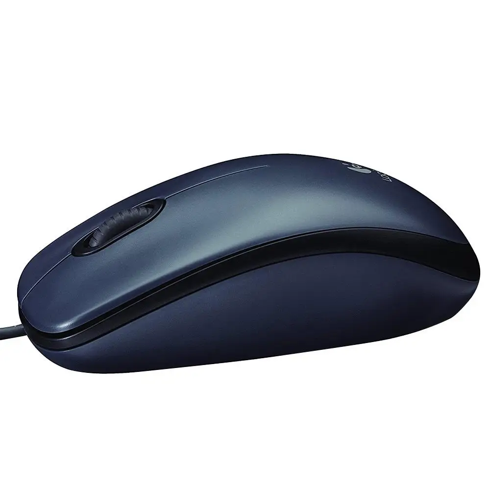 Logitech M90 1000 точек/дюйм Проводная USB оптическая мышь Эргономичный дизайн ноутбук ПК