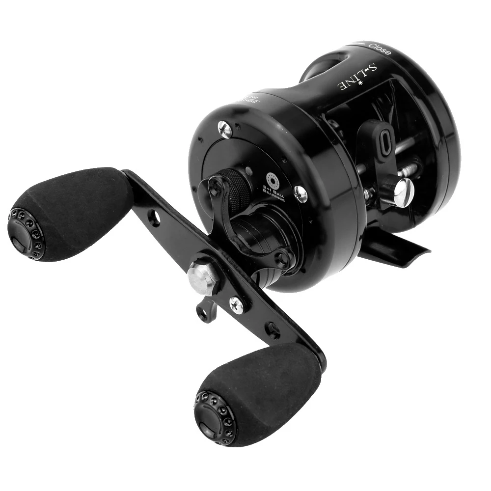 

Full Metal Baitcasting Drum Saltwater Fishing Reel 5.2:1 9+1BB Right Hand Bait Casting Reel Sea Casting Drum Reel