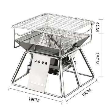 

Exquisite Portable Stainless Steel BBQ Oven Set BBQ Grill for Outdoor Small Barbecue