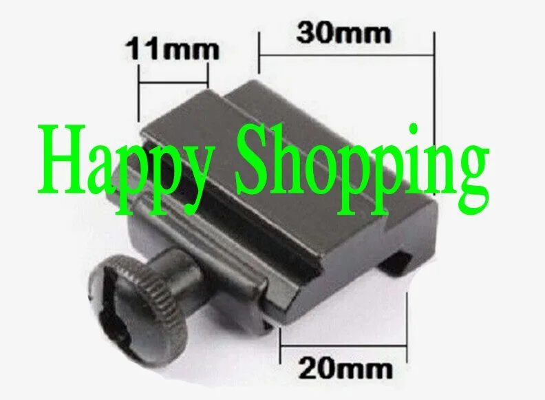 

2pcs 20mm to 11mm Weaver Dovetail Adapter to Picatinny Rail Rifle Scope Mount Hunting