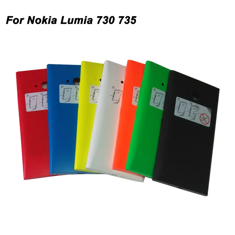Mobile Phone Housing For Nokia Lumia 730 735 Battery Cover Case For Microsoft Lumia 735 730 Back Housing Brand New In Stock