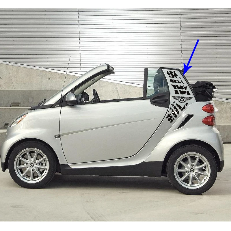 Наклейки для автомобиля Smart Mini 2 Doors стильные виниловые наклейки с принтом шин