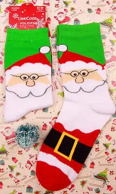 15 стилей лося Снеговик чистого хлопка носки новые рождественские счастливые забавные носки высококачественные женские носки 5 пара/лот - Цвет: 9