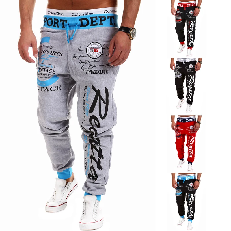 2018 Fstmetors Pencil men Pants LengthFlat Broadcloth Elastic Waist Pockets Mens Joggers Trousers Men Sweatpants | Мужская одежда