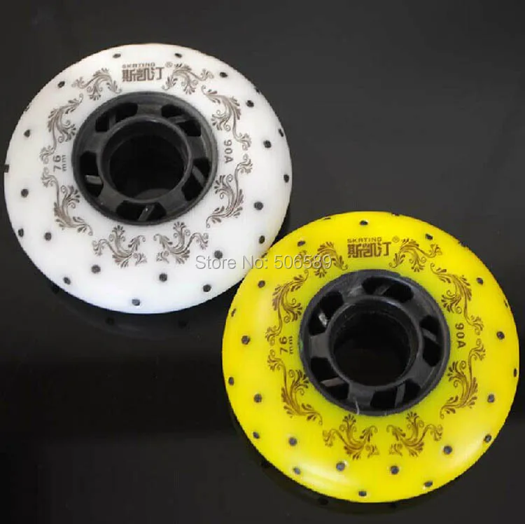 free shipping roller skates wheels sparking wheels PU 90A