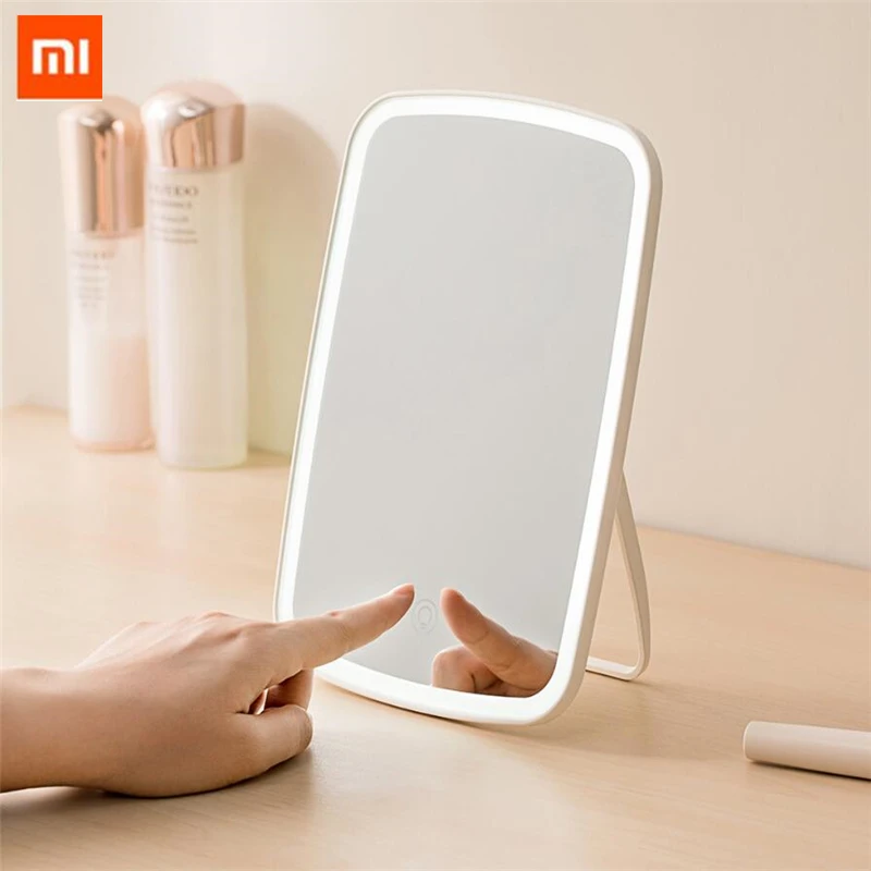 Оригинальное зеркало для макияжа xiaomi Mijia умное портативное настольное