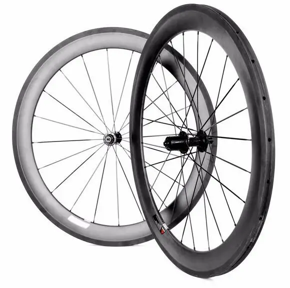 Cheap width 25mm chinese 700c super light weight carbon tubular road bike wheels 50mm best price carbon racing sticker bike wheelset