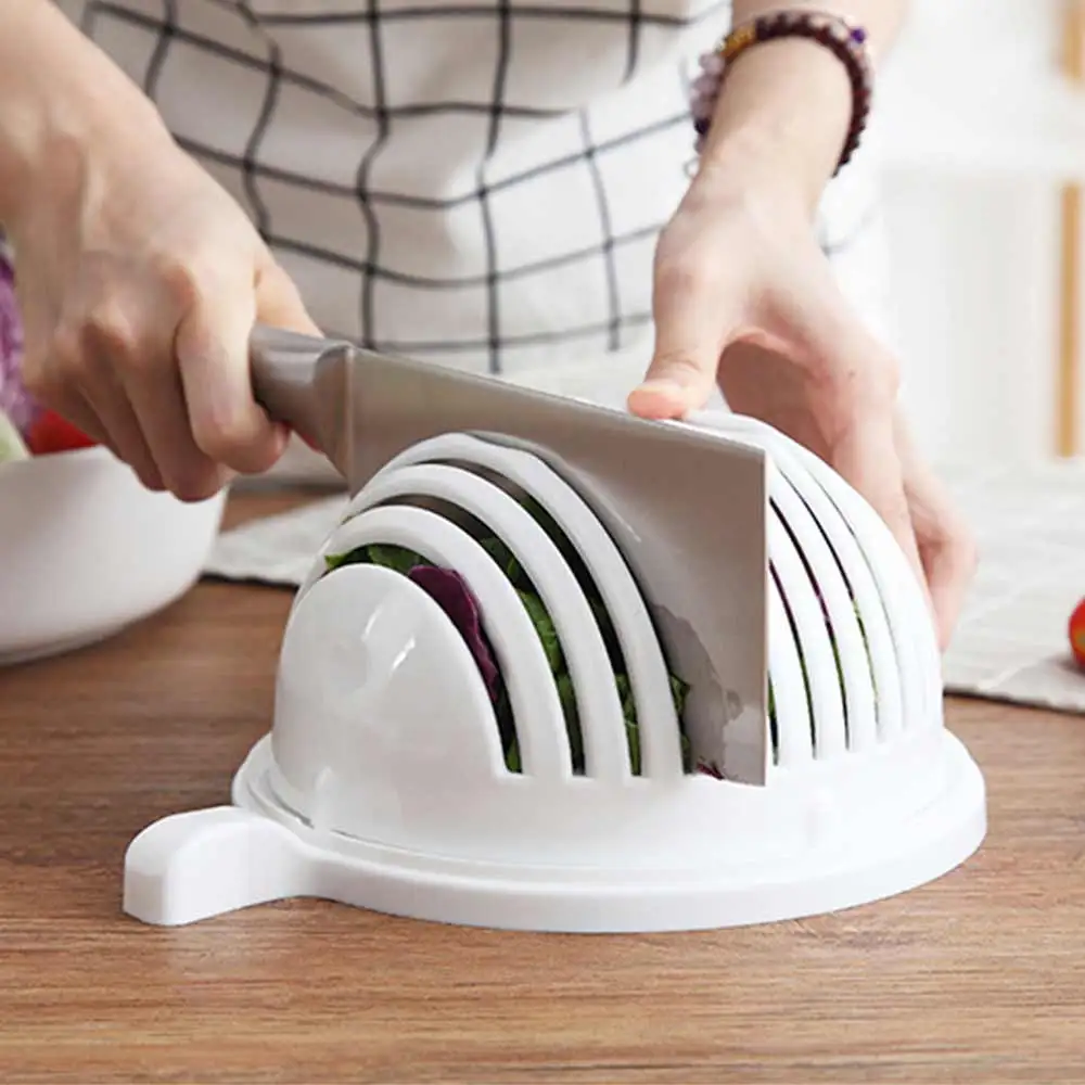 Salad Cutter Bowl Diy Vegetable Fruits Slicer Chopper Washer And Cutter