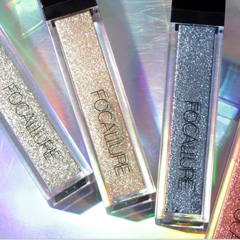 

FOCALLURE Liquid Pigment Eyeshadow 12 Colors Beauty Waterproof Glitter Shimmer Highlighter Brighten Makeup Shinning Eyeshadow