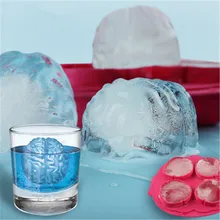 Замороженные Мозг Хэллоуин вечерние новинка силиконовые желе Шоколад формы для льда 1 шт