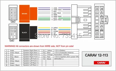 CARAV 12-113 ISO радио адаптер для HYUNDAI для KIA(выберите модели) жгут проводов разъем свинцовый ткацкий станок кабель штекер Адаптер стерео